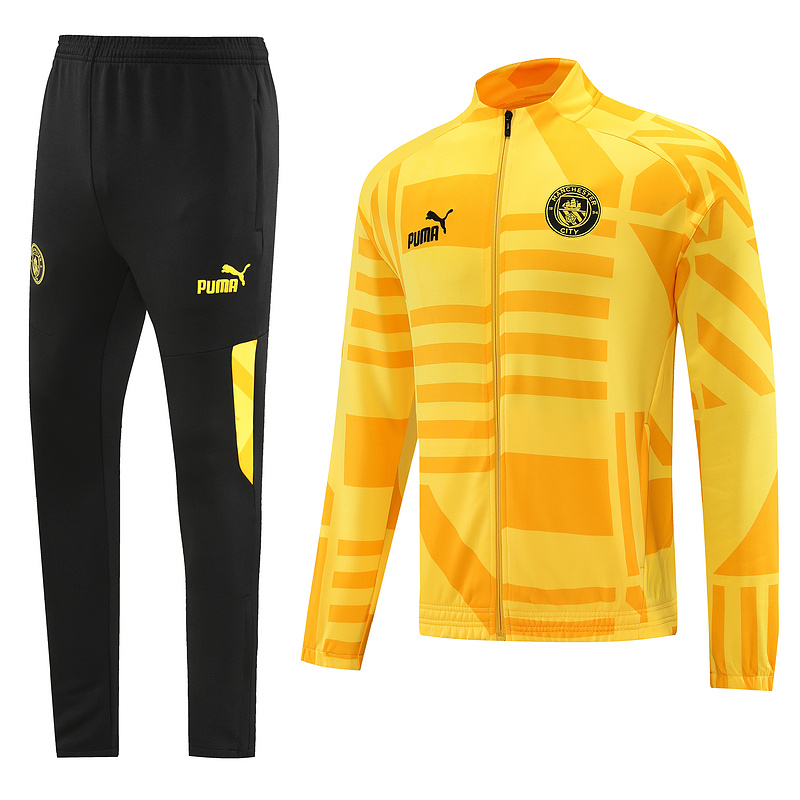 AAA Quality Manchester City 22/23 Tracksuit - Yellow